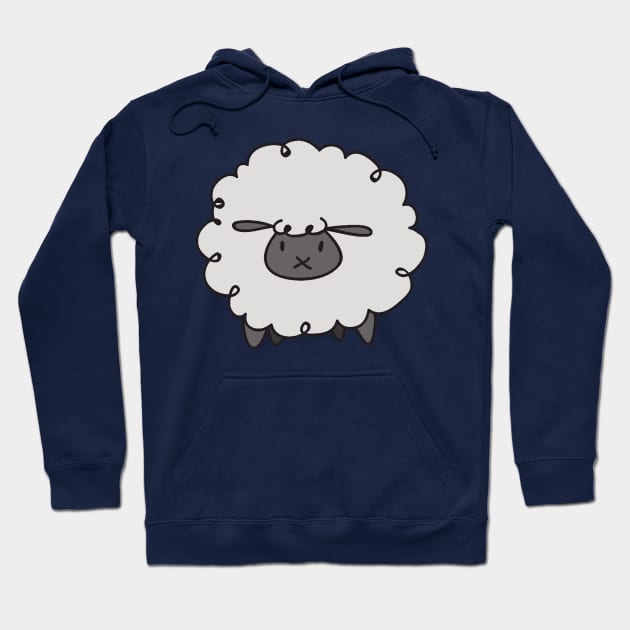 Fluffy White Sheep Hoodie by saradaboru